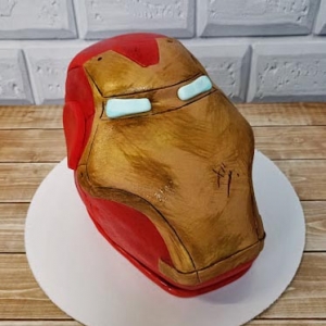 Торт на заказ Маска Железного человека