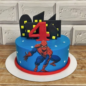 Торт Человек-паук для мальчиков