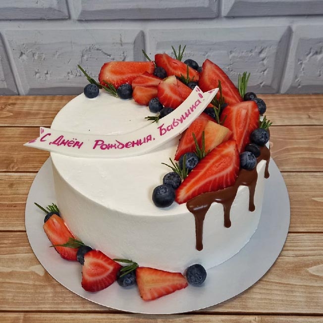 Торт для бабушки на день рождения на заказ в Москве - цены| Мамишка